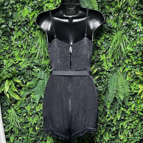 KARINA GRIMALDI ROCHI Romper Women Small Cowl Neckline Tie Waist Jumpsuit 2783 - Picture 8 of 9